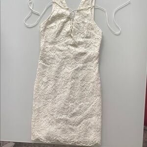 Elegant Lace white Dress